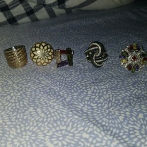 Set of 5 rings / size 6/7